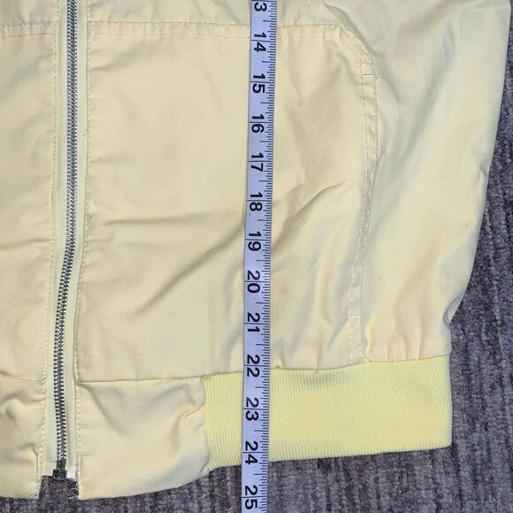 Vintage Richman Brothers Women's Medium Nylon Butter Yellow Full Zip Jacket - Picture 5 of 7